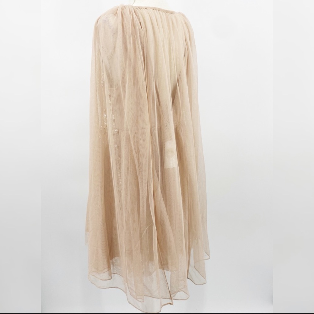 🌷ASOS🌷 Embellished Cape Plunge Tulle Mini Dress - Picture 10 of 16